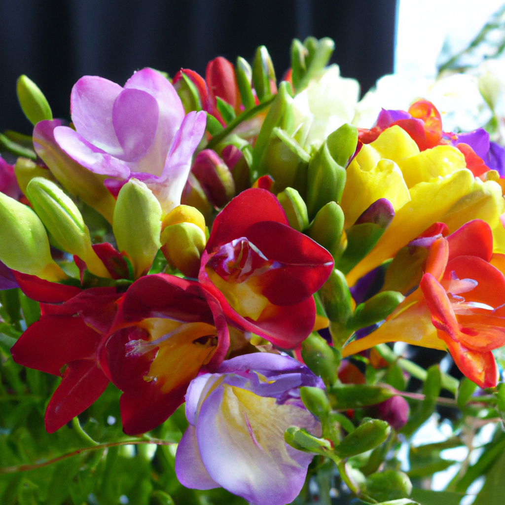 freesia flower seeds Freesia Royal Crown Mixed Flower Seeds