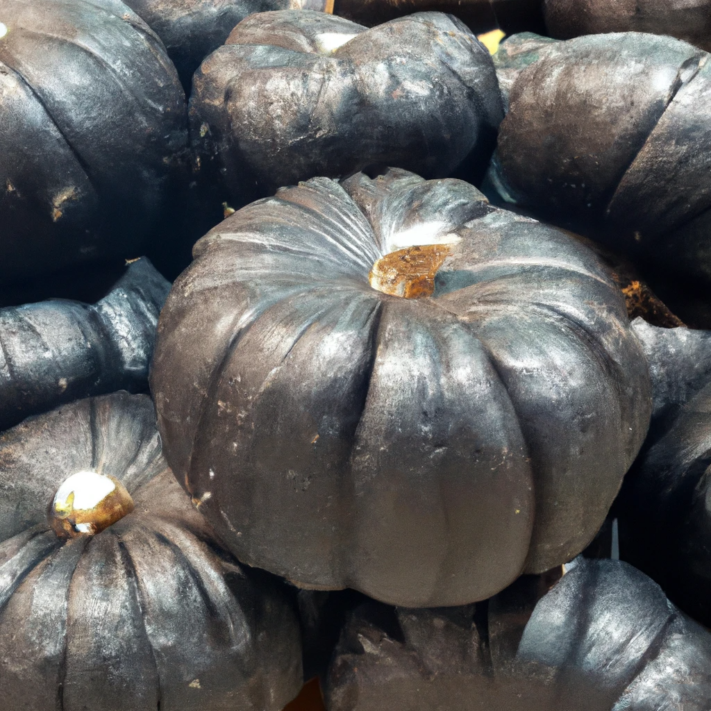 Spooky Black Curcurbita Pepo Sweet Reba Pumpkin Squash Seeds